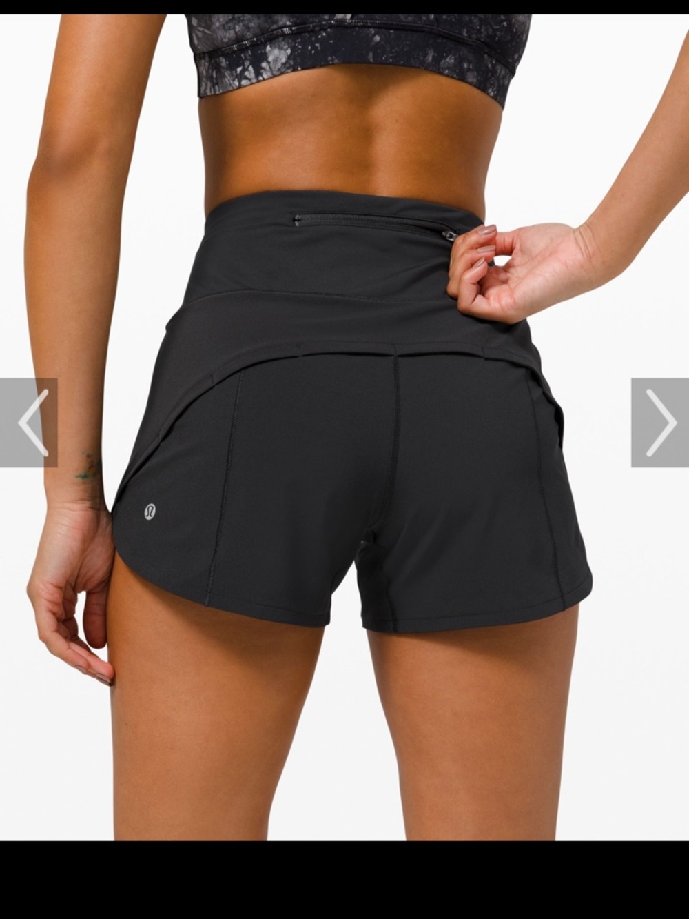 lululemon Speed Up High-Rise 4”
Short Shorts with Liner- Size Tall 0